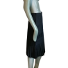 Jupe vintage Venera Arapu noire plissée asymétrique – comme neuve étiquetée