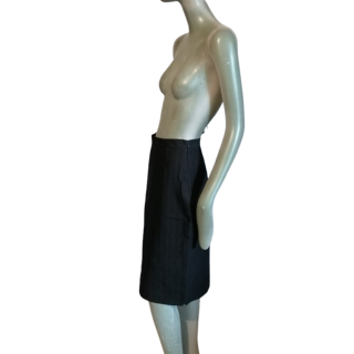 Jupe vintage Venera Arapu noire plissée asymétrique – comme neuve étiquetée