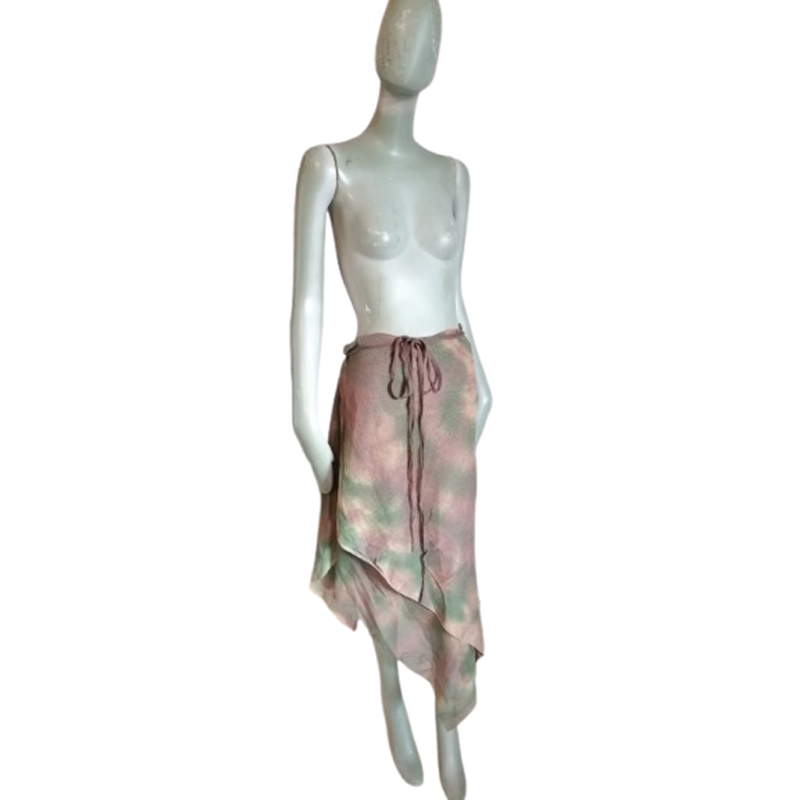 Asymmetrical wallet skirt Plein Sud - Chic camouflage print