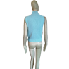 Suéter sin mangas Angora Blue Wool Y2K COLLET T42