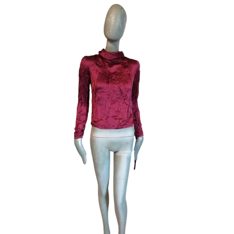 Blusa vintage Nicoletta Ruggiero Satinado rojo y2k 38