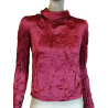 Blusa vintage Nicoletta Ruggiero Satinado rojo y2k 38