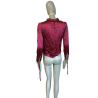 Camicetta vintage Nicoletta Ruggiero Red Satin Y2K 38