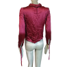 Blusa vintage Nicoletta Ruggiero Satinado rojo y2k 38