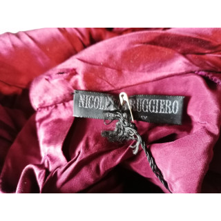 Blusa vintage Nicoletta Ruggiero Satinado rojo y2k 38