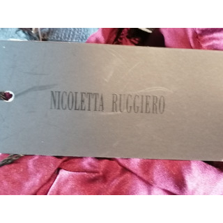 Camicetta vintage Nicoletta Ruggiero Red Satin Y2K 38