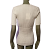Maillot Oliviero vintage blanc côtelé – années 2000