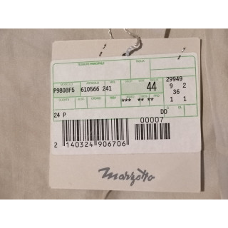 De volta nua Borgofiori Ecru Silk Knotted na frente de Y2K