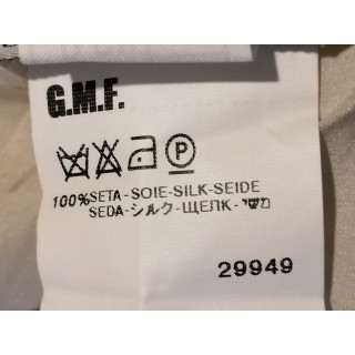 De volta nua Borgofiori Ecru Silk Knotted na frente de Y2K
