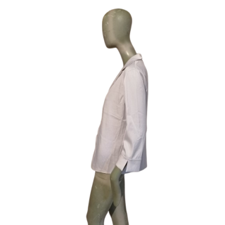 Chemise Cerruti Jeans 90s neuve – drapée minimaliste blanche