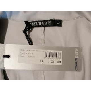Camisa Cerruti Jeans 90s novo - Branco minimalista drapeado drapeado