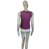 Top sans manches 100% lin Cerruti Jeans 90s prune S