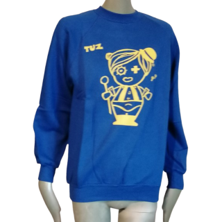 Sweat Y2K Korovamilkshop TUZ BLUE FLEECE GRAPHIC