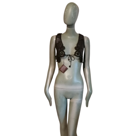 Gancio in pelle Bustier & Handmade Maliparmi - Y2K