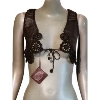 Gancio in pelle Bustier & Handmade Maliparmi - Y2K