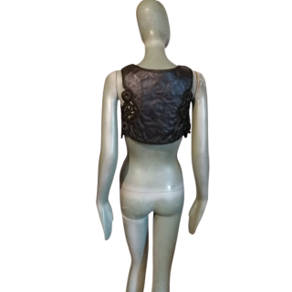 Gancio in pelle Bustier & Handmade Maliparmi - Y2K