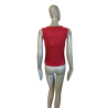 Cerruti Jeans 100% Vintage Red Lin Tank Top 90s S