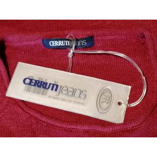 Cerruti Jeans 100% Vintage Red Lin Tank Top 90s S
