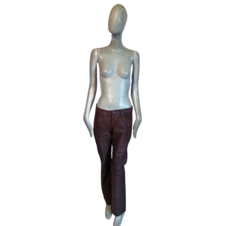 Dirk Bikkembergs 90s - T46 Patinated Lamb Leather Pants (42 fr)