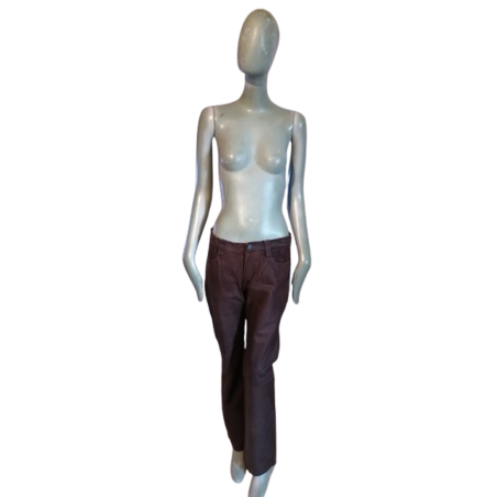 Dirk Bikkembergs 90er Jahre - T46 Patinierte Lammlederhose (42 FR)