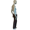Dirk Bikkembergs 90er Jahre - T46 Patinierte Lammlederhose (42 FR)