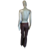 Dirk Bikkembergs 90s - T46 gepatineerde lam lederen broek (42 fr)