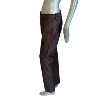 Dirk Bikkembergs 90s - T46 Patinated Lamb Leather Pants (42 fr)