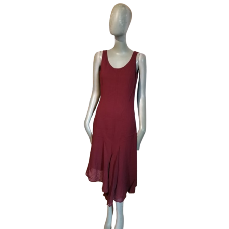 Vestido vintage Sonia Spéciale Lana roja hecha en Italia Tamaño 38