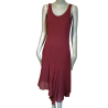 Vestido vintage Sonia Spéciale Lana roja hecha en Italia Tamaño 38