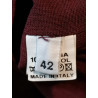 Vestido vintage Sonia Spéciale Lana roja hecha en Italia Tamaño 38