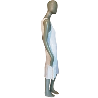 Asymmetrical white dress Simultaneous Y2K new label