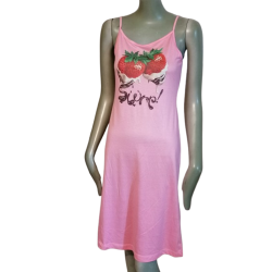 Nightlife dress Miss Sixty Y2K strawberries pink - s - vintage