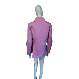 Veste trench courte Ermanno Scervino vintage Y2K soie nylon T40