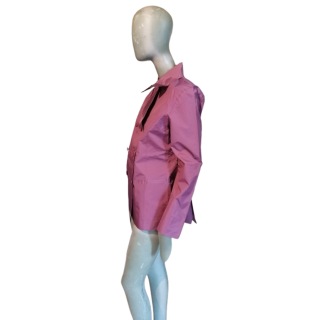 Veste trench courte Ermanno Scervino vintage Y2K soie nylon T40