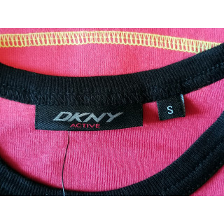 DKNY Ativo y2k bebê tee rosa néon