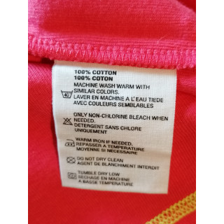 DKNY Active Y2K Baby Tee Rose Néon