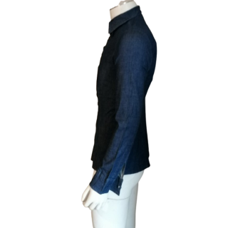 Denim Shirt Bikkembergs Archief 2002 gemaakt in Italië