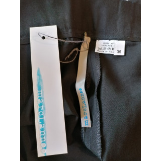 Pantaloni Marc Lannoo Lana nera larga gamba vintage 90s