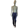 David Vincent Camuglio - Pantalones de archivo azul nocturno hechos en Francia.