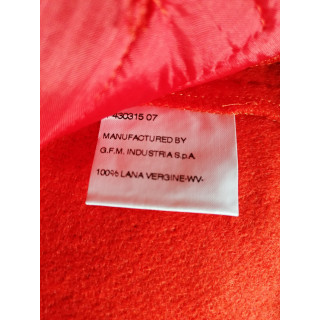 Mini gonna Hache Orange Virgin Wool Made in Italy