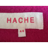Rok Hache Vintage Bordeaux 100% Maagd Wol - Gemaakt in Italië