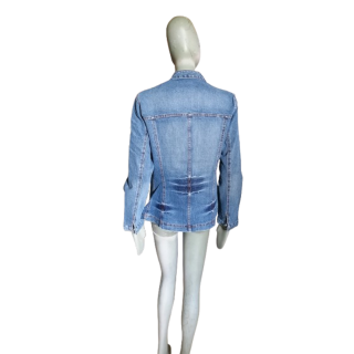 Vintage Denim Blazer Jacke Oppio Italien - Y2k Anpatch-Tasse