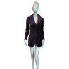 Hache Italian long jacket plum archive 90s / 2000