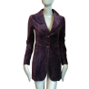 Hache Italian long jacket plum archive 90s / 2000