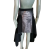 Simultaneous - Collector Metallic Leather Asymmetric Skirt