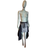 Simultaneous - Collector Metallic Leather Asymmetric Skirt