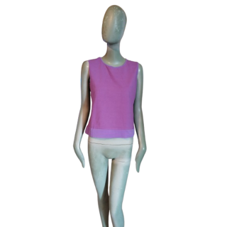 Top vintage Cerruti Jeans Y2K Lilas new with labels