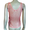 Vintage Y2K Malla Top Pink Lechas - Jiwon Park