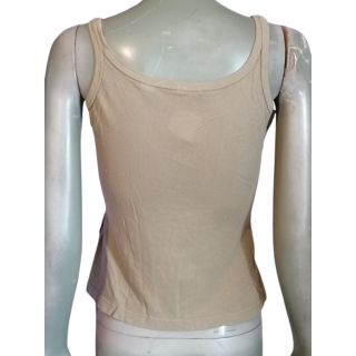 Débardeur Vintage Cerruti Jeans Beige 100% Coton S