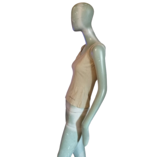 Débardeur Vintage Cerruti Jeans Beige 100% Coton S